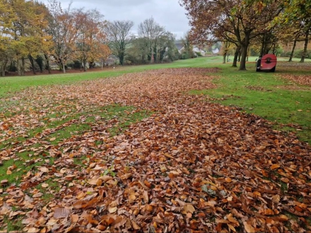 The glorious leaves 🚜🍂🌧🌀 <a href="/banbridgegolf/">Banbridge Golf Club</a>