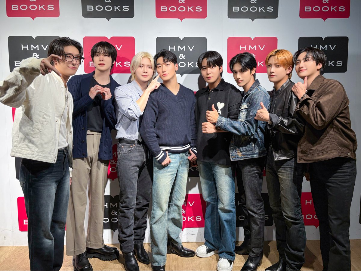 [📷] 「Ashes to Light」発売記念 ストアイベント💓

HMV＆BOOKS SHINSAIBASHIで笑顔いっぱいの時間を過ごしたATEEZ🍀
いつもあたたかい応援をありがとうございます🧸
これからもたくさんの幸せな思い出を作っていきましょう！🥰✨

#ATEEZ #에이티즈 #エイティーズ
#Ashes_to_Light #ATEEZ_Ash