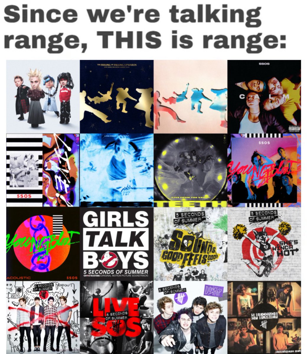 The thing about 5SOS is that they keep getting better... so even though we want them to play the old stuff, bc it’s already good and nostalgic, we also want them to play ALL the new ones bc it’s just so refreshing and so particularly them…