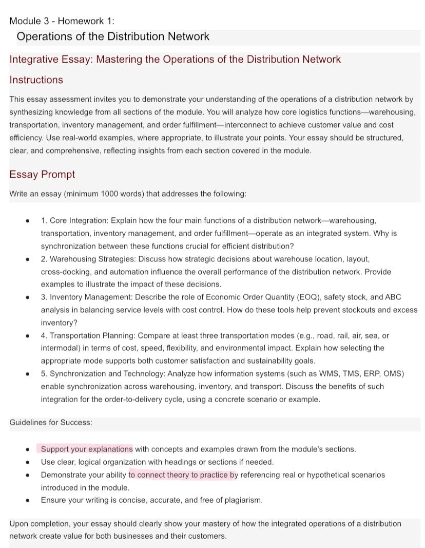 prettybxrb's tweet image. Lf commissioner
Distribution Management
4 essays
DL: Oct 23, 7pm

- See photos for full instructions Module 3
- See next tweet for Module 4 instructions

📧Will send full details (lectures) thru email
⬇️DROP YOUR RATES