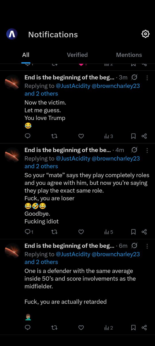 JustAcidity's tweet image. All because I said Massimo D'Ambrosio is a better footballer than Archie Roberts (acknowledged that Roberts is still really good). Essendon fans man 😂