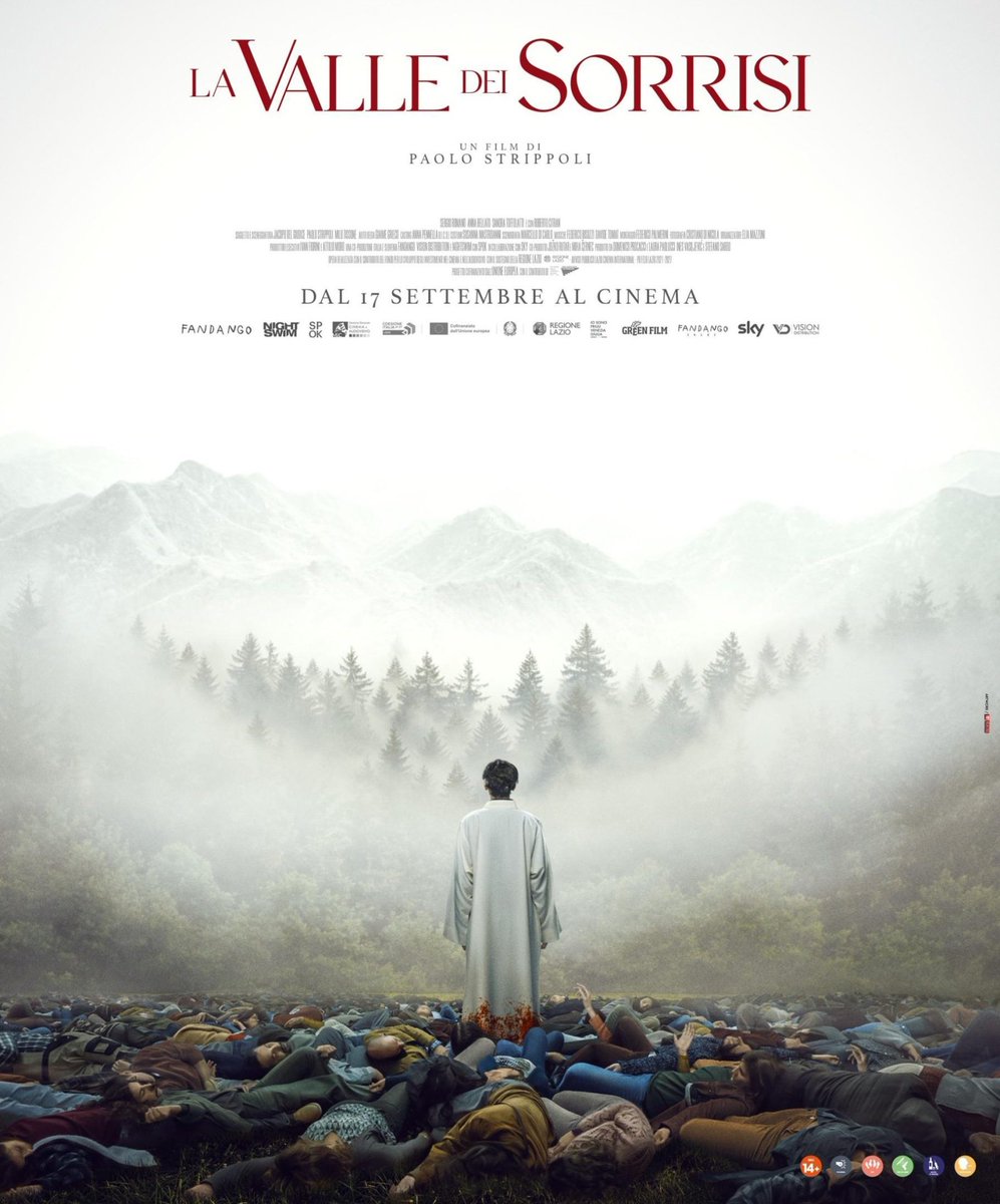 LA VALLE DEI SORRISI (2025)💀💀💀½ Lo que pasaría si Pupi Avati adaptara una historia perdida de Stephen King. Especie de anti coming of age en el medio rural italiano donde el horror religioso y la superstición se dan de la mano con lo insólito. Paciente, pero su brutal tercer