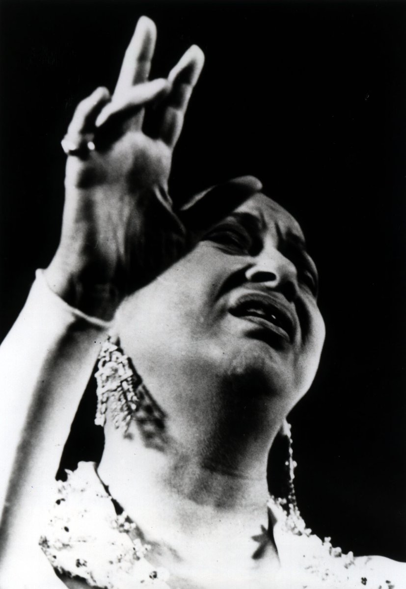 "I listen to Umm Kulthum every night, since the time when Thursday was the highlight of the week, a rare jewel, and the other days a necklace of incomparable beauty. She is an addiction for the solitary, and her voice arouses faraway places from their lethargy like the call of a