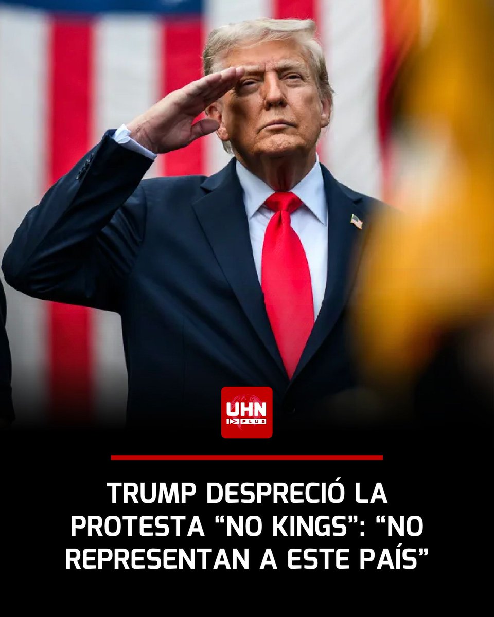 🇺🇸‼️ | Trump respondió a los radicales demócratas de las protestas “No Kings”: “No soy un rey. Trabajo como un burro para hacer grande a este país”.
