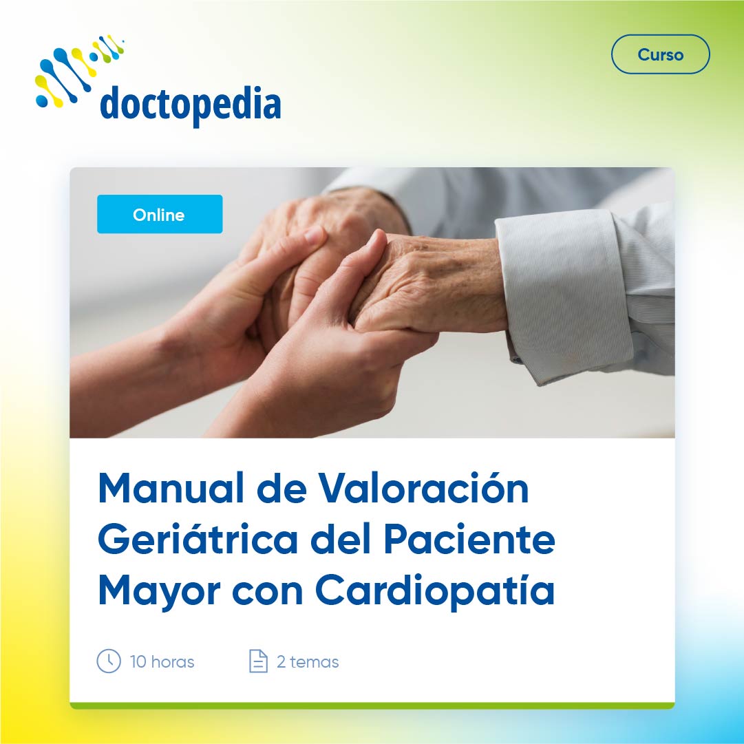 🫀👩‍⚕️¿Sabías que en #Doctopedia disponemos de un manual de valoración geriátrica del paciente mayor con #cardiopatía?

Esta guía práctica incluye estrategias efectivas y recomendaciones útiles para profesionales sanitarios y cuenta con la colaboración del <a href="/secardiologia/">Soc Esp Cardiología</a>.