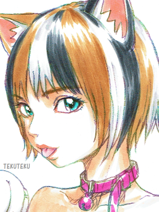 「#顔だけで何リポスト来るか」|TEKUTEKUのイラスト