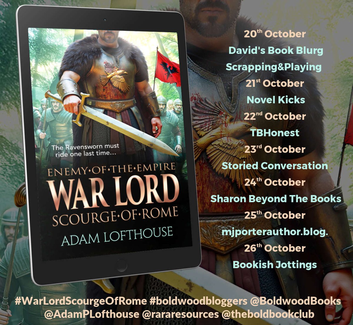 'The writing flows well, pace is steady and gripping but it’s clever too..' says <a href="/DavidsBookBlurg/">David'sBookBlurg</a> about #WarLordScourgeOfRome by <a href="/AdamPLofthouse/">Adam Lofthouse</a> davidsbookblurg.co.uk/2025/10/20/war… <a href="/BoldwoodBooks/">Boldwood Books</a>