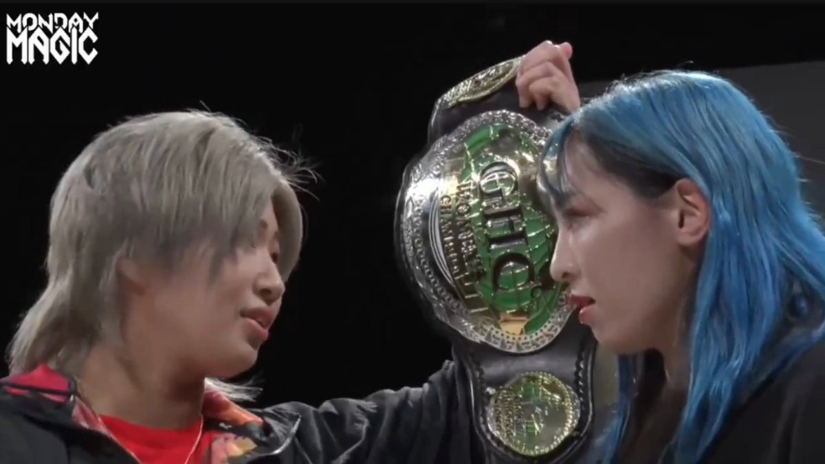 Risa Sera will challenge Takumi Iroha for the GHC Women’s Championship.

#noah_ghc #MONDAYMAGIC #マンマジ #世羅りさ #彩羽匠