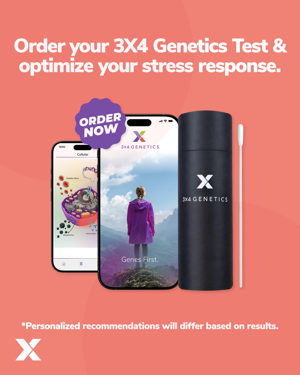 3X4Genetics's tweet image. October stress feels heavier, and your DNA might be part of the reason. Shorter days disrupt melatonin, while some people clear stress hormones more slowly due to their genes.

#genetictesting #nutrigenomics #biohacking