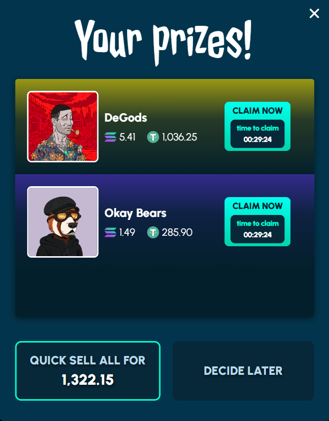 LuckySea (@luckyseagg) on Twitter photo It's so easy to win on luckysea.gg 🤑
Fresh week with 1x <a href="/DeGodsNFT/">DeGods</a> and 1x <a href="/okaybears/">Okay Bears</a> 
How's your day going? It's so easy to win on luckysea.gg 🤑
Fresh week with 1x <a href="/DeGodsNFT/">DeGods</a> and 1x <a href="/okaybears/">Okay Bears</a> 
How's your day going?