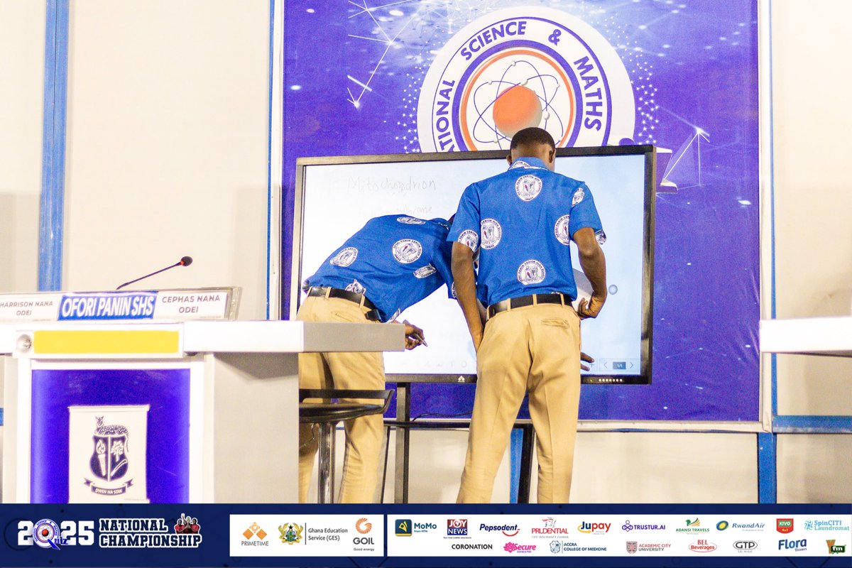 NSMQGhana's tweet image. CNC AUDITORIUM:

Problem of the day scores:

Ofori Panin SHS: 10/10
Kpando SHS: 8/10
Awe SHTS: 1/10

Next is the @jupayofficial True/False round.

#NSMQ2025 #NSMQPrelims #Primetime