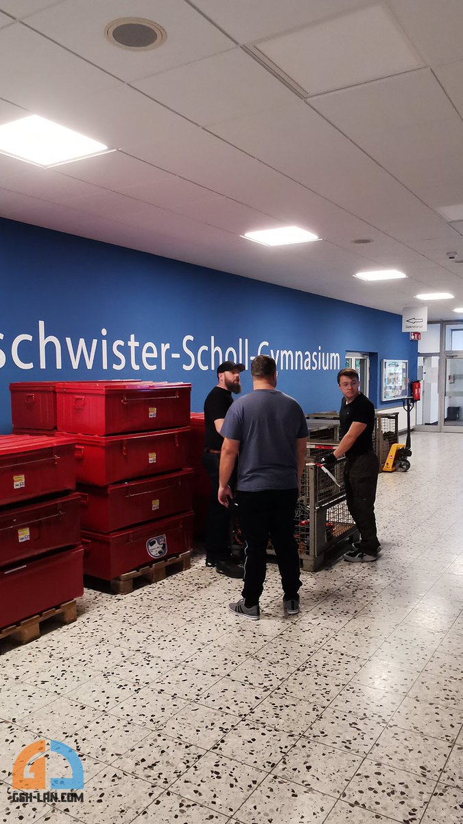 gshlan's tweet image. Aufbau Impressionen #01
#GSH2025 #Aufbau #LANParty