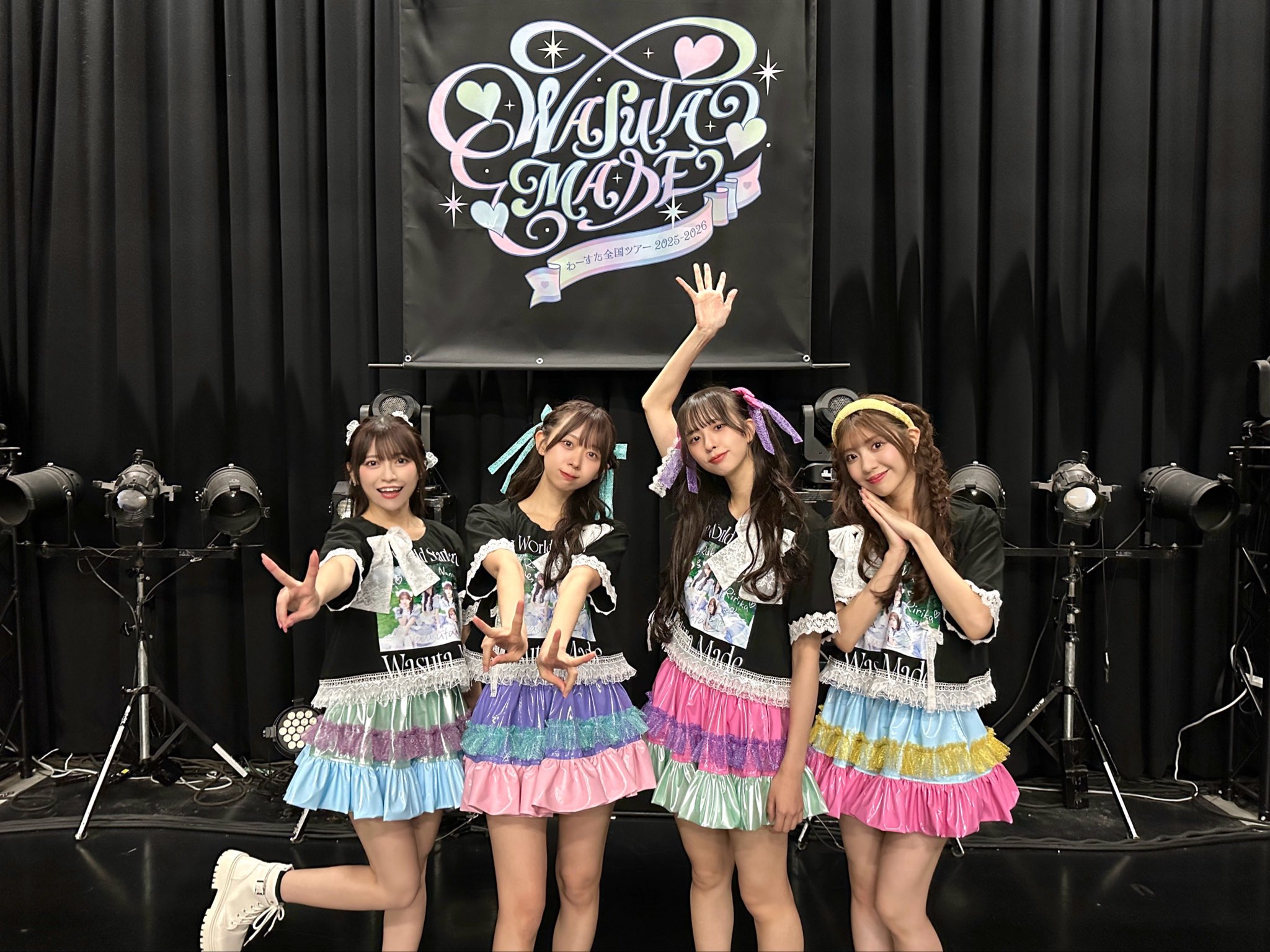 わーすた結成5周年 直筆サイン色紙 わーすた結成5周年 直筆サイン色紙