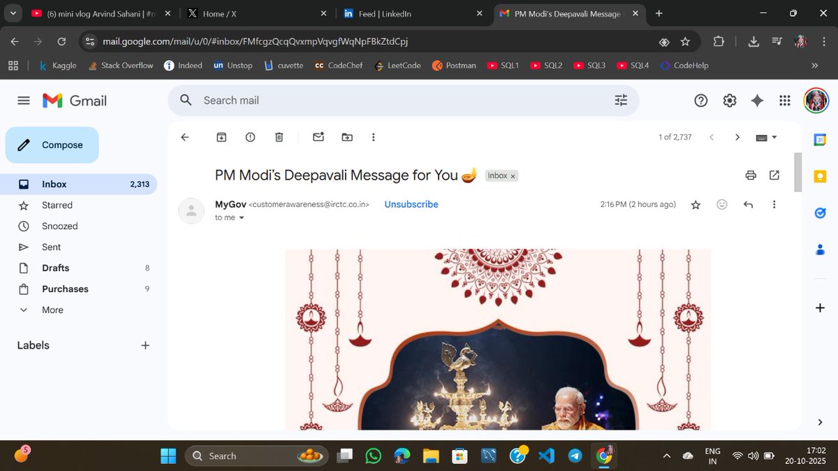 Anwarul23_'s tweet image. PM @narendramodi ji Deepavali message truly touched the heart 💫

“When one lamp lights another, its light doesn&apos;t diminish – it multiplies.”

May we all spread light, positivity, and unity this festive season.

#happydiwali #modiji #lightofindia #Anwarul #Anwarul23_