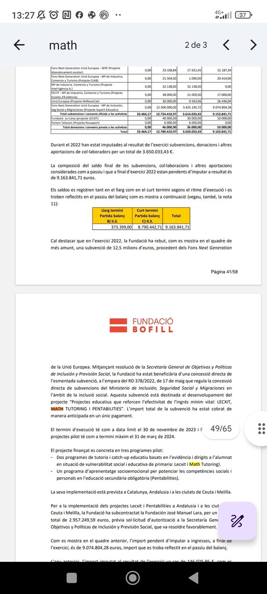 <a href="/vsaura/">Víctor Saura</a> 1. La Fundació Bofill contracta en 2022 a l'empresa d'Innovamat amb fons Next Generation per desenvolupar el seu projecte Math Tutoring