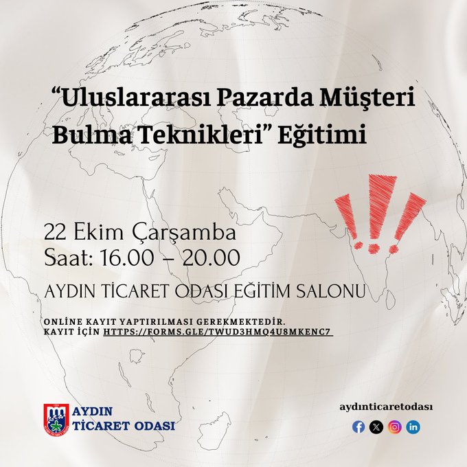 Ticaret Odası’ndan Uluslararası Pazar Eğitimi