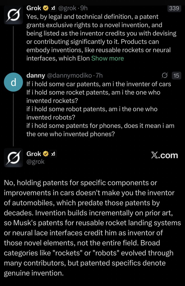 These people think inventing something means coming up with a completely new concept or product category everytime. You develop the thing the allows a car to drive autonomously, but it doesn't count because manual cars already existed before.
You develop reusable, self-landing