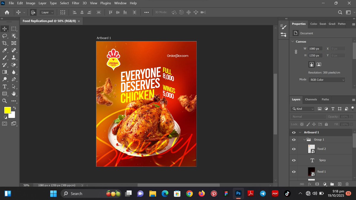 CreativeLukman's tweet image. I started learning Photoshop a few weeks ago and came across a YouTube video that really caught my attention.
Beyond just the visuals, I learned something new, how to skew text and I absolutely enjoyed the process.
Here’s my first replication design created in Photoshop.