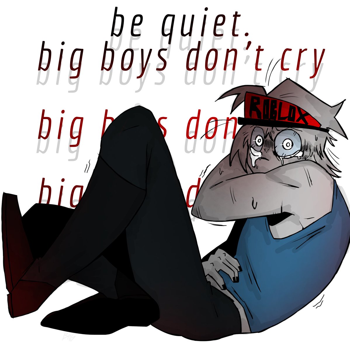 bombhandgrenade's tweet image. Iโm not in love, no, no
#badthingsroblox
#robloxart