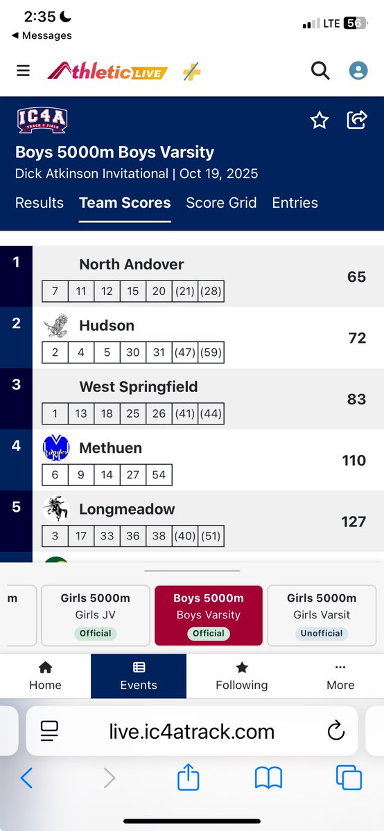 North Andover XC tweet media