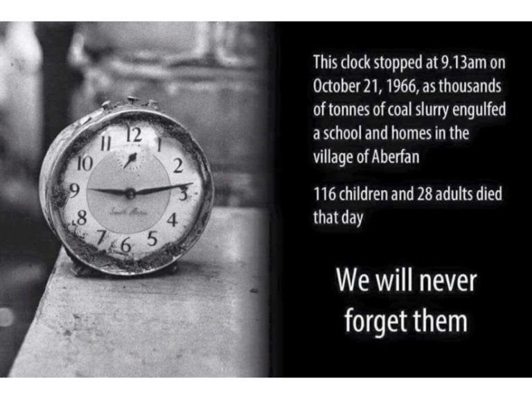 Today we remember the 144 children and adults who died in the #Aberfan disaster in 1966.

#aberfandisaster #merthyrtydfil #RIP