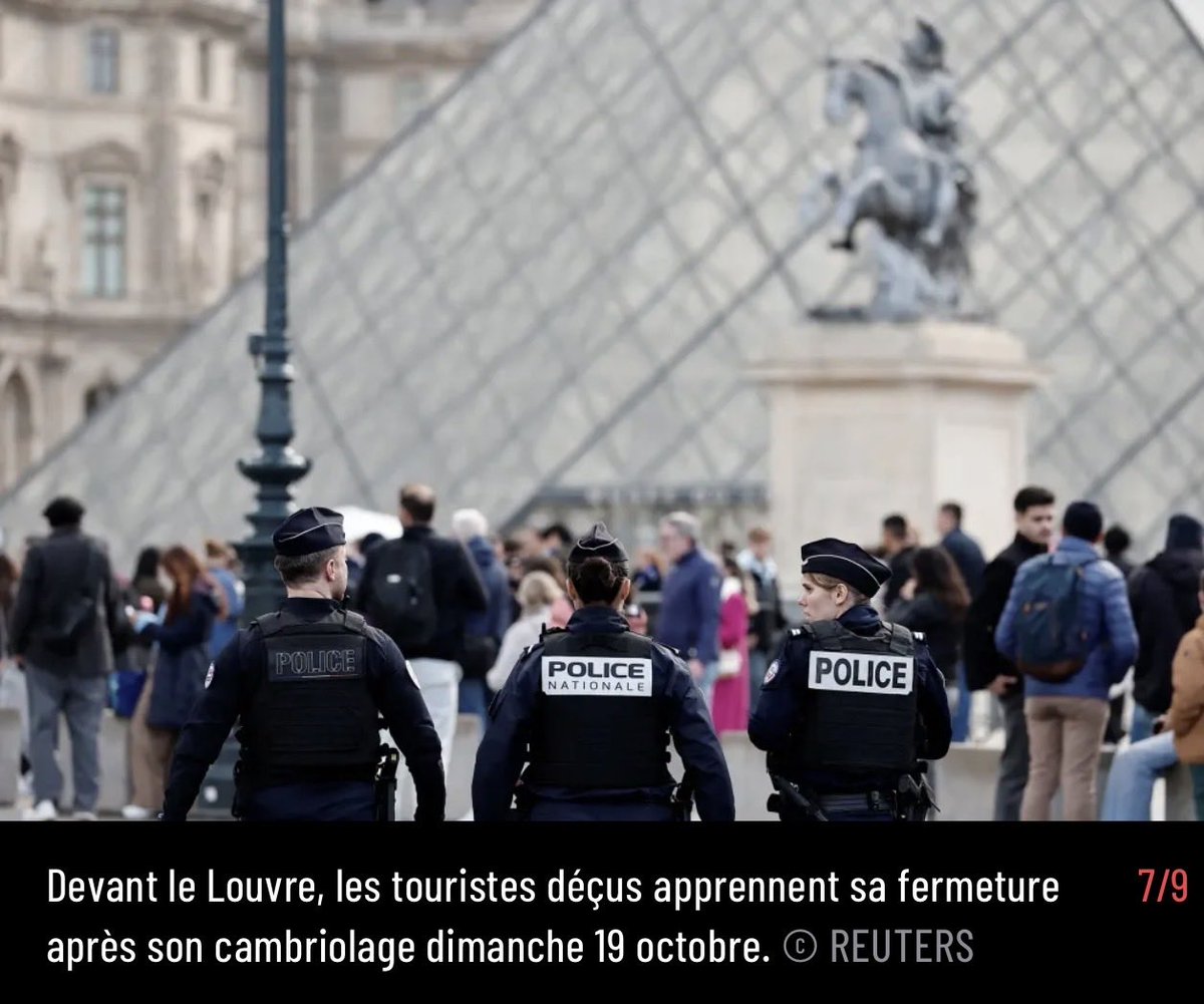 Αν πούμε ότι η Κυπριακή Αστυνομία ⁦<a href="/Cyprus_Police/">Αστυνομία Κύπρου</a>⁩ περνά δύσκολα, τί θα πούμε για την Γαλλική Αστυνομία ⁦<a href="/PoliceNationale/">Police nationale</a>⁩? #Louvre. Φωτογραφία από το ⁦<a href="/ParisMatch/">Paris Match</a>⁩