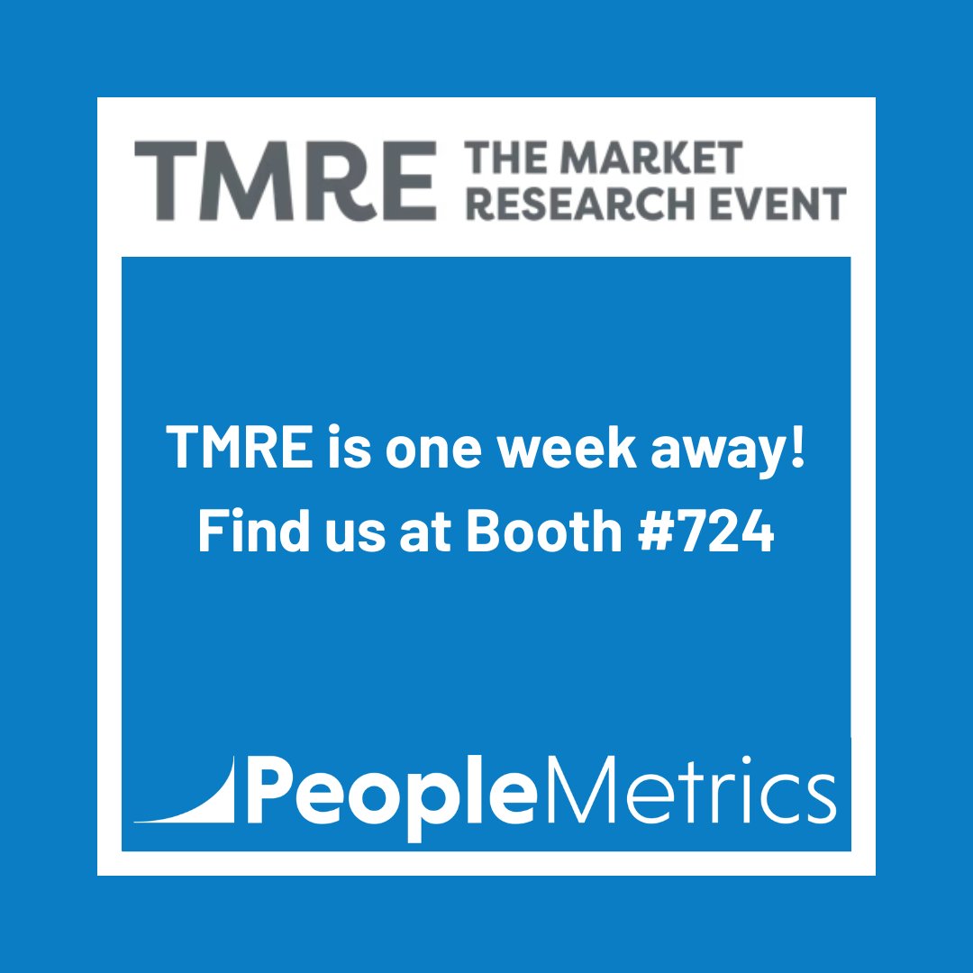 #TMRE2025 is only one week away!

We’re bringing something brand new to Las Vegas this year. An interactive AI research avatar that shows how PeopleMetrics is transforming insights work.

Stop by Booth #724 to see it in action and experience how verified data and AI can power
