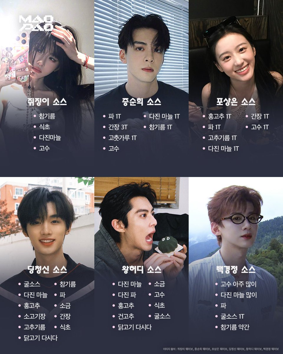 maopao_mag's tweet photo. 훠궈의 나라 🇨🇳
중연들의 하이디라오 소스 레시피 대공개 🥢 

정우혜 • 조로사 • 주익연 • 양초월 • 단건차 • 적소문 • 쥐징이 • 증순희 • 포상은 • 딩청신 • 왕허디 • 백경정 • 양쯔 • 양미 • 샤오잔 • 등륜 • 장신성 • 공준 • 우기 • 준 • 안신 • 한진 • 장하오 • 샤오쥔 https://t.co/SkezkdPHo0