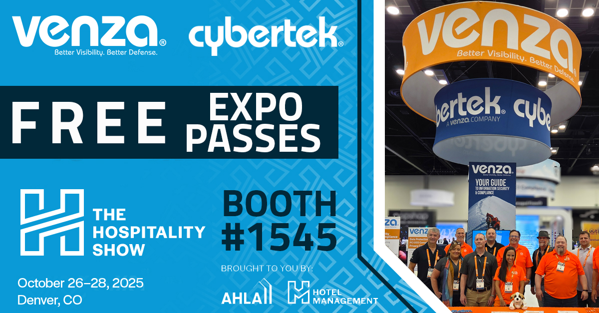 Join VENZA &amp; CyberTek next week in Denver at the #TheHospitalityShow to connect with industry leaders &amp; explore the latest in hospitality innovation—on us! Contact sales@venzagroup.com &amp; claim your FREE Expo Pass. Don’t forget to stop by Booth #1545 #TheHospitalityShow