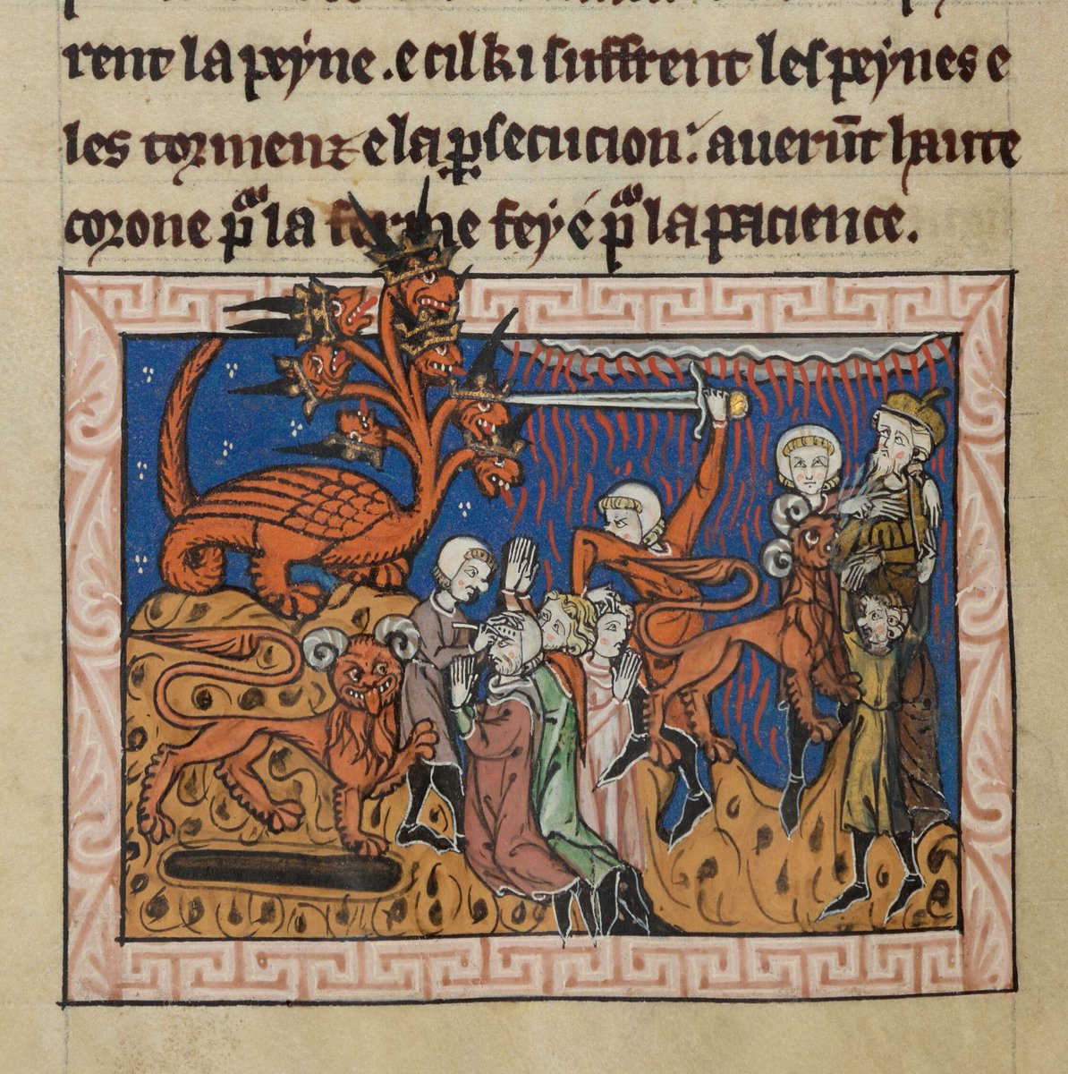 NewCollegeLib's tweet image. That annoying moment when your party is interrupted by the apocalypse . . .🐉😖

(@NewCollegeOx, MS 65, f.45v)

#ManuscriptMonday #Manuscript #Revelation #Medieval #Apocalypse