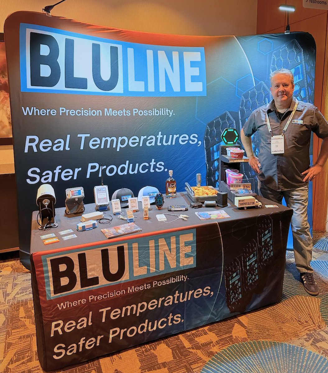 blulinesolution's tweet photo. Kicking off Day 1 at the Food Safety Consortium! Visit us: https://t.co/1ncOk63ELS #FoodSafety #FSC2025 #TemperatureMonitoring #SupplyChainSafety #FoodIndustry #FoodQuality #InnovationInFood https://t.co/gGW0U4cS7q