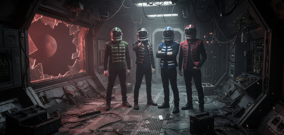 Hoi zämme
Am Freitag 24. Okt. 2025 veröffentlichen wir unsere
neue Single 'Space Station'! Hier ein paar Fotos aus
dem Videoclip, welcher von Simri gemacht wird.
Ihr könnt den song bereits jetzt speichern: 77bs.lnk.to/spacestationxx