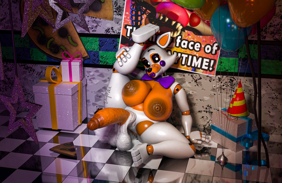 YAY
My first renders in blender, woohoo

This cool model of Mangle/Lolbit by <a href="/OctaL_NSFW/">Octal // Comms: Closed //</a> 

_____________________________________________________
#fnaf2 #FNAFNFSW #mangle #lolbit #blender #3dart #nsfw #futa