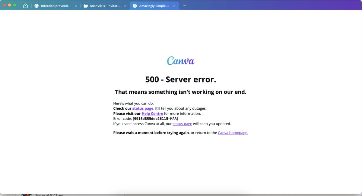 arunms4's tweet photo. @canva @MelanieCanva @canva is down https://t.co/lL1ZKIaYNn