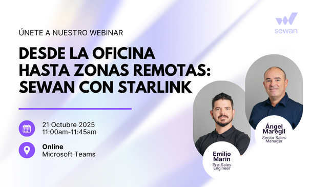 Sewan_ES's tweet photo. 🌐 Webinar mañana a las 11:00h | Conectividad sin límites.

Descubre cómo Sewan —revendedor autorizado de Starlink— amplía las opciones de conexión para empresas.

🔗 Inscríbete aquí: https://t.co/9O2Djrwhlt https://t.co/J3alAmgov4