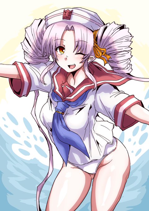 今日の日課はセーラー水着ついなちゃんです 