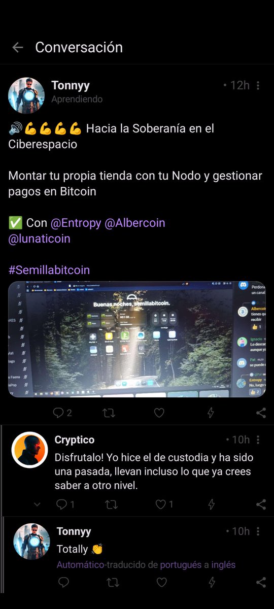 semillabtc's tweet image. Alumnos de Semilla encontrándose en Nostr 💜