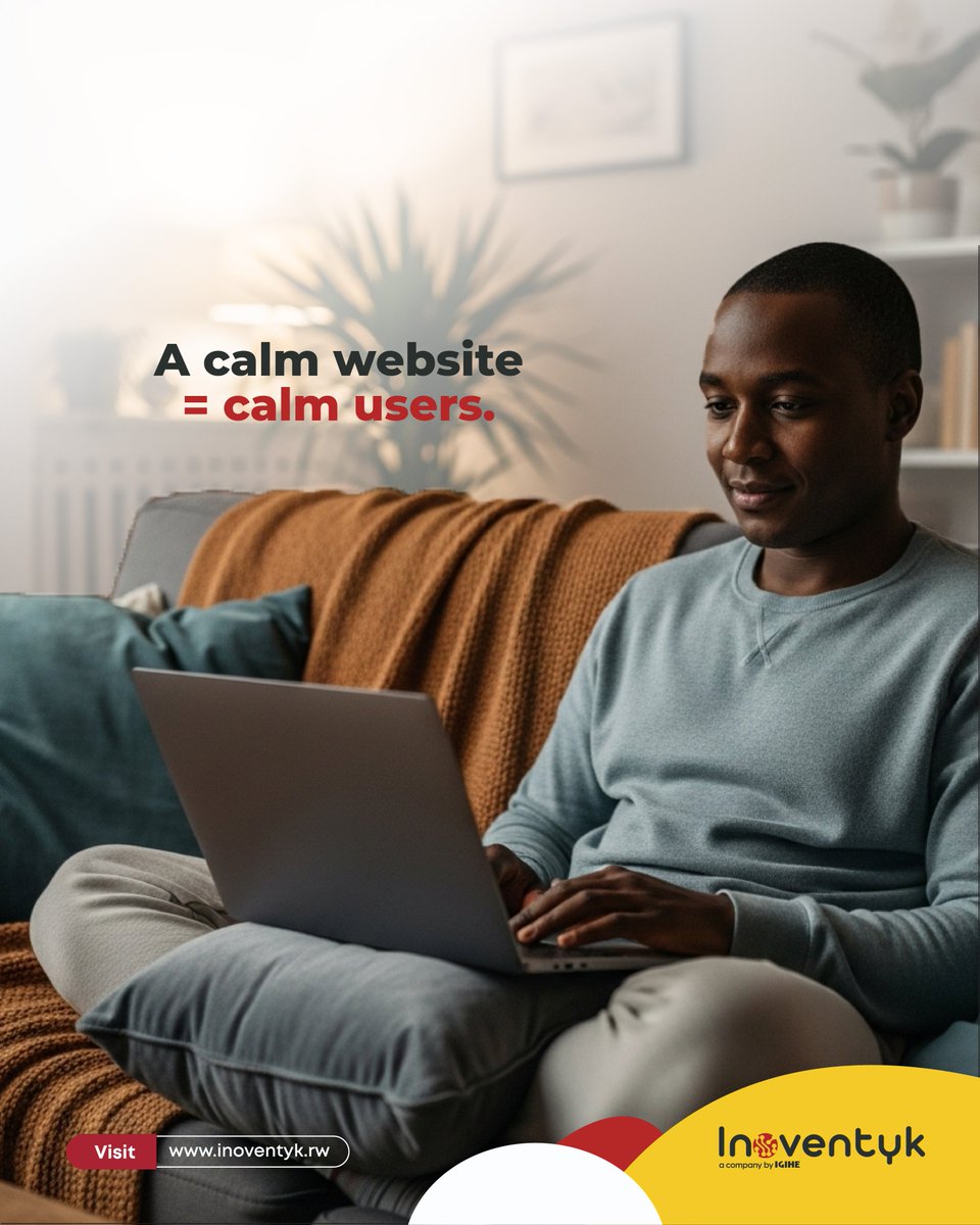 inoventyk's tweet image. No stress, no confusion, no digital headaches. Smooth website design is self-care online.

#CalmDesign
#MindfulTech