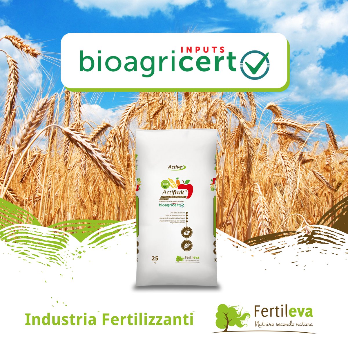 #Qualità🎯
📄 Siamo orgogliosi di comunicare che Fertileva ha ottenuto il rinnovo della certificazione “Bioagricert Inputs” per la produzione di mezzi tecnici per l’agricoltura biologica conformi ai principali standard internazionali Reg. UE 848/2018 🇪🇺 e agli standard NOP 🇺🇸