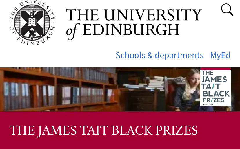 Very excited that ‘When Your Neurons Dance has been entered into the James Tait Black Prize for Biography <a href="/EdinburghUni/">The University of Edinburgh</a> 

james-tait-black.ed.ac.uk

Published by @Routledge the memoir has exceeded typical early sales for an academic press title

<a href="/EdinburghParki2/">EdinburghParkinsonsBranch</a> <a href="/ParkinsonsUKSco/">Parkinson's UK Scotland</a>