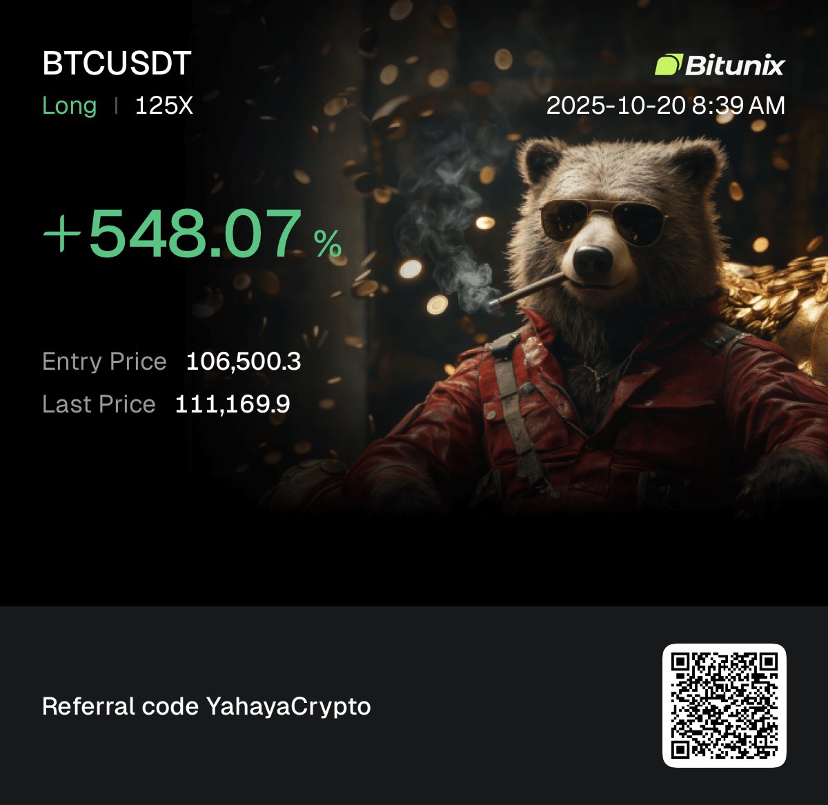 YahayaCrypto's tweet image. Woke up to this massive BTC profit 💰
That’s why I love trading you can make money even while you’re asleep 📈💪
In trading money moves 24/7 sleep or awake you fit still cash out No excuses 📌