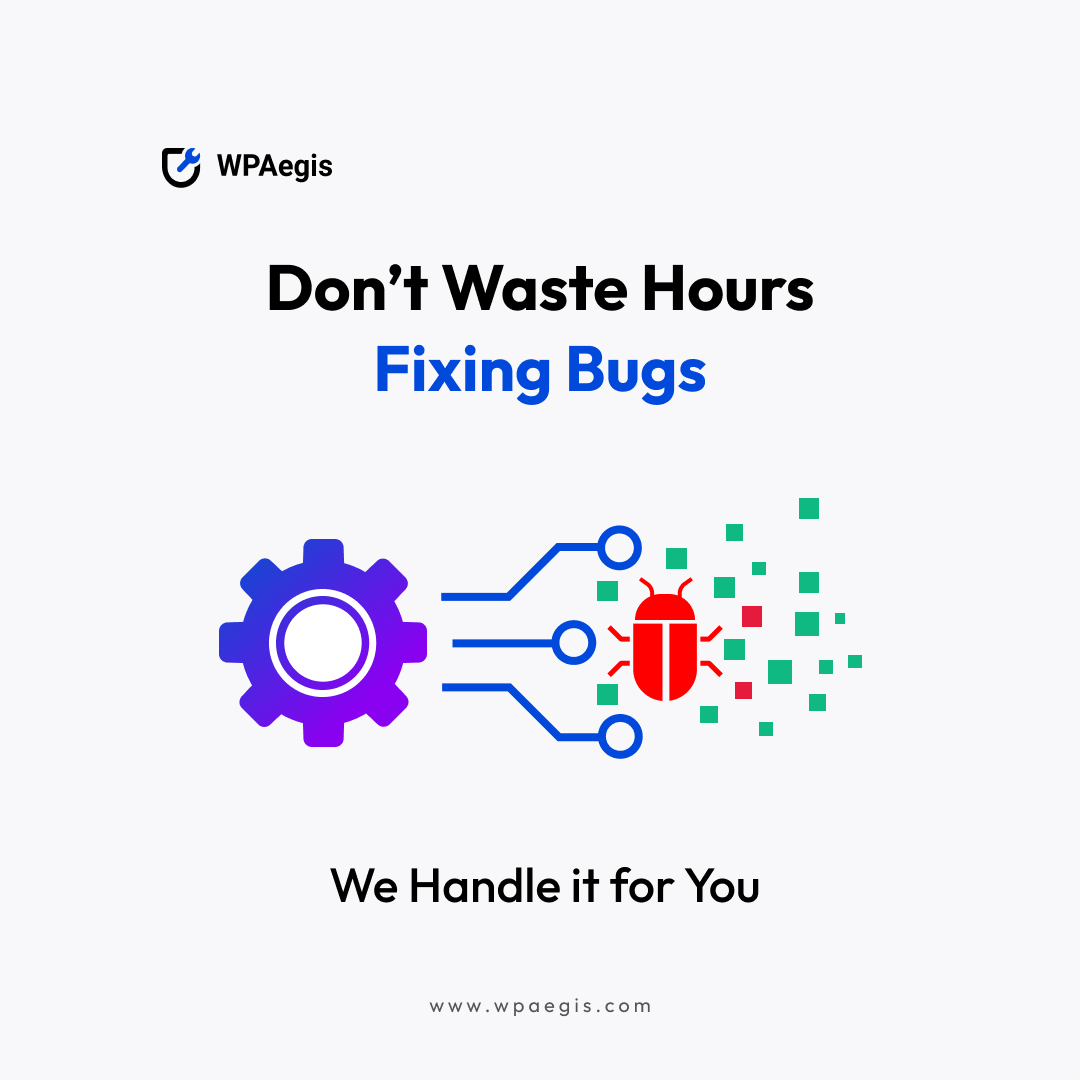 WP_Aegis's tweet image. Stop wasting valuable hours fixing bugs focus on growing your business while we handle the technical mess. 🚀💻
Your website deserves smooth performance, 24/7.

#WordPressMaintenance #FixBugsFast #WebsiteSupport #WPAegis #WebsiteCare #BugFixing #WordPressExperts #WebSecurity