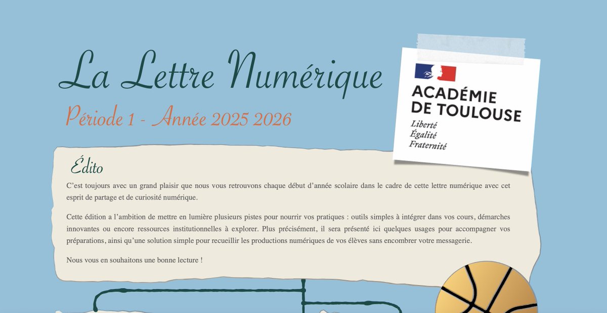 📢 Découvrez la 1ère lettre numérique EPS 25-26 <a href="/actoulouse/">Académie de Toulouse</a> :
📌Générateur équipes <a href="/Webjejetice/">webjéjé</a> 
📌 Nouveautés <a href="/appsedufr/">Apps.education.fr</a> 
📌 Lettre rentrée &amp; docs IAIPR EPS

🗓️Agenda (projet de programmes EPS, concours, cross <a href="/UNSSToulouse/">UNSS_TOULOUSE</a> )

<a href="/BenmiloudKarim/">Karim BENMILOUD</a> 

📥 Lien 👉 pedagogie.ac-toulouse.fr/education-phys…