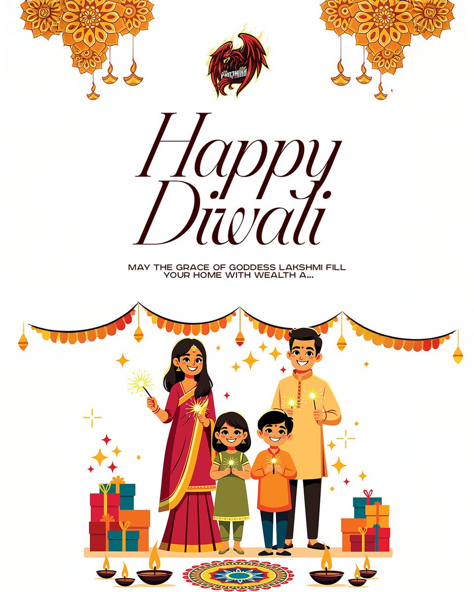 May the light of a thousand lamps shine brightly upon your day, illuminating your life with profound joy and happiness🔥✨

Happy Diwali To y'all 🪔🎇