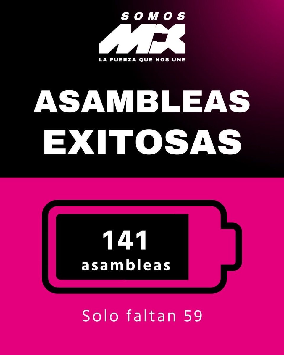 FCNQueretaro's tweet photo. Atención, Querétaro!

Nos toca abonar una Asamblea más a la Meta Nacional de 200

Ya se han logrado 141

Sólo faltan 59

9 de noviembre a las 12:00 hs nos vemos en el Salón Cisne 

Prol. Bernardo Quintana 550
Col. Arboledas

Lleva tu credencial del INE vigente https://t.co/MGr1ePVGly