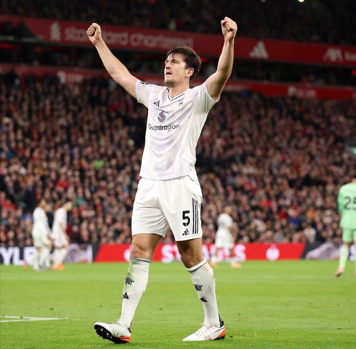 Harry Maguire on celebration: “I didn’t know where I was in stadium, I fancied doing trademark kneeslide. I should have gone to Bruno after the amazing assist. After I felt like I needed to celebrate in front of #MUFC fans. They’ve been amazing with me.”