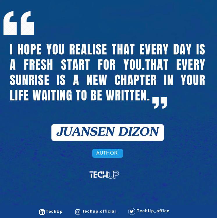 TechUp_office's tweet image. Every morning gives you a new page.
But no one tells you how hard it is to pick up the pen again.

To start over when yesterday still hurts.
To hope again, when you swore you wouldn’t.

And yet, you do. You rise.
And that’s where the story begins.