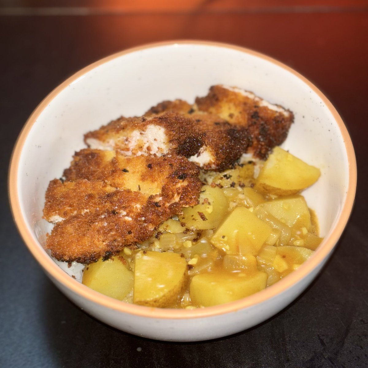 ohaiyokaiyo's tweet image. i made curry katsu!