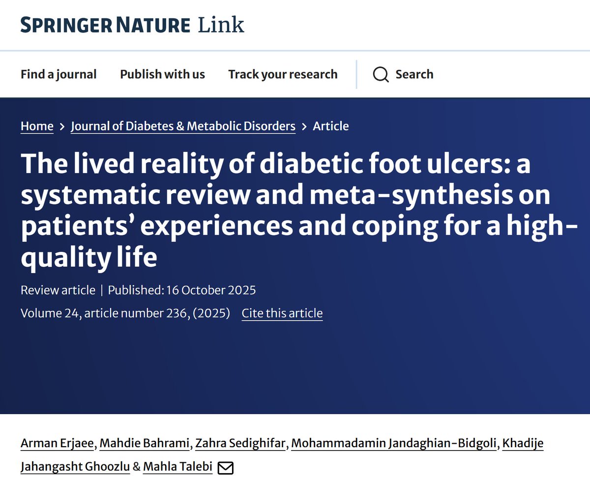 Journal of Diabetes & Metabolic Disorders tweet media