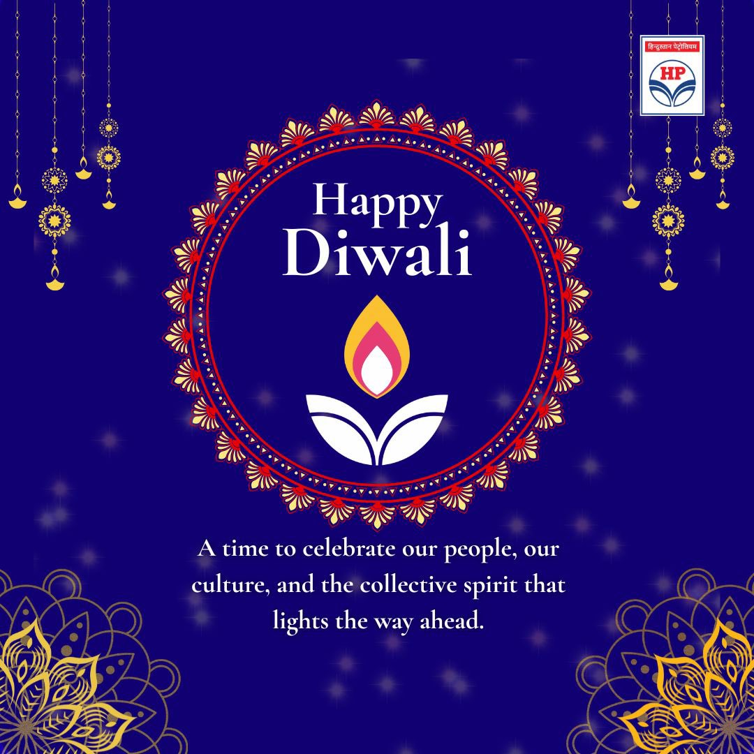 Wishing everyone a very Happy Diwali!
This festive season celebrates more than lights. It honours our people, our values and the spirit of “HP FIRST” that guides us. May this Diwali bring joy, togetherness and new energy as we move forward, stronger and together.